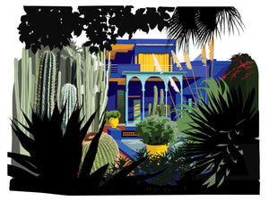 Le Jardin Majorelle, Marrakesh - garden and studio restored by Yves Saint Laurent