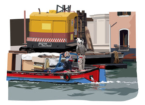Sea dog, Venice barge