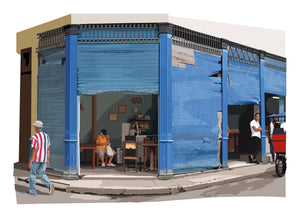 Havana limited edition Giclée art print, Bar on Damas