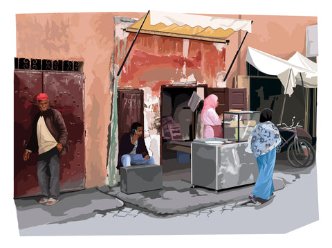  Food stall, Marrakesh
