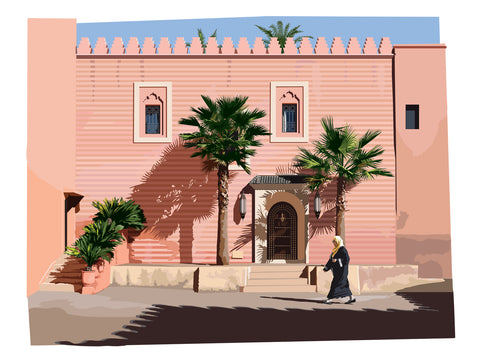 A Riad with palms - Marrakesh
